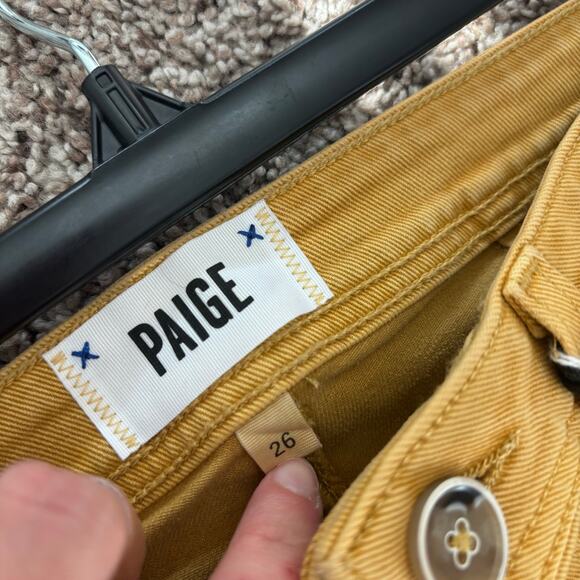 NWT Paige Colette Crop Flare Jeans Sz 26 Dandelion - Picture 8 of 13